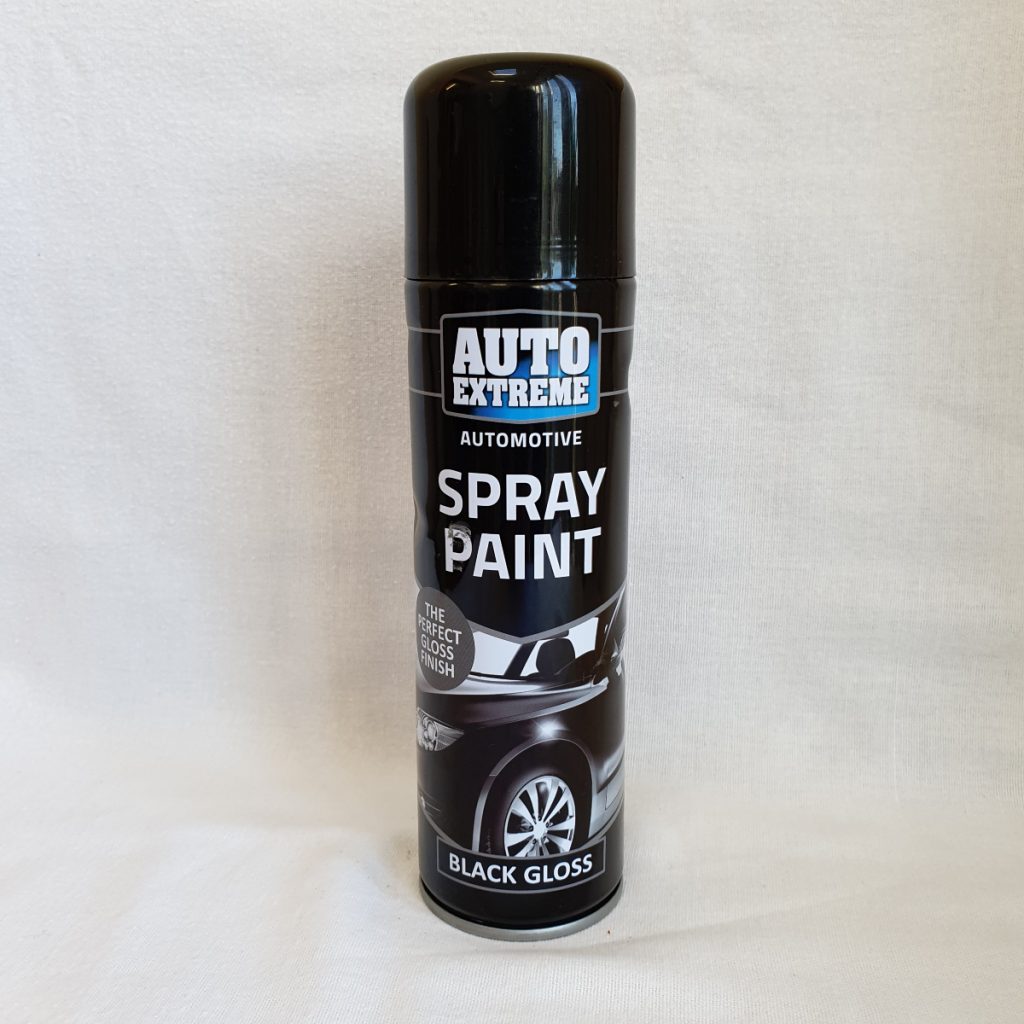 Black Gloss Spray Paint 250ml Edging Tapes & DIY